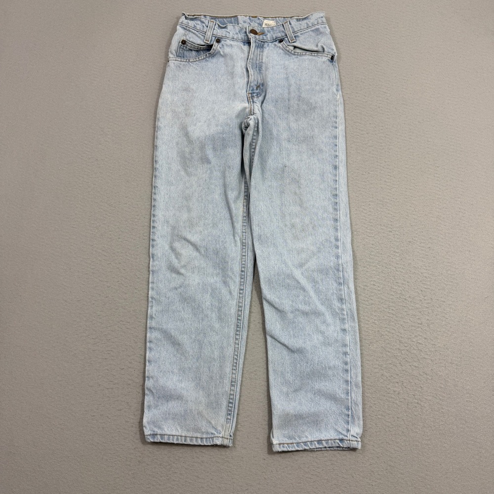 Vintage Levis Jeans Women 27x28 Blue 550 Relaxed Fit Student Tapered Leg Denim